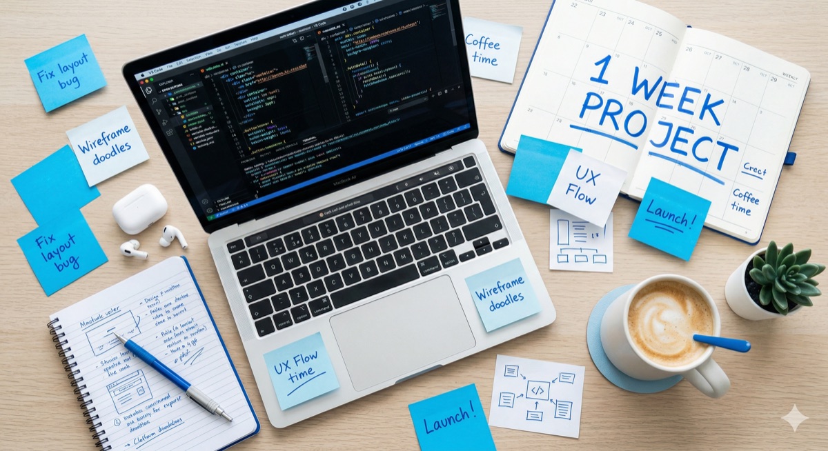 1週間プロジェクトのワークスペース